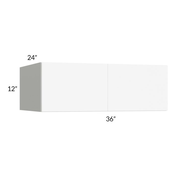 RTA Milan White Matte 36" x 12" x 24" Wall Cabinet