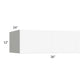 RTA Milan White Matte 36" x 12" x 24" Wall Cabinet with 1 Finished End Panel