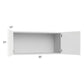 RTA Milan White Matte 36" x 15" Wall Cabinet with 1 Finished End Panel