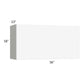 RTA Milan White Matte 36" x 18" Lift-Up Door Wall Cabinet with 2 Finished End Panels