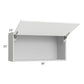 RTA Milan White Matte 36" x 18" Lift-Up Door Wall Cabinet