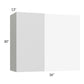 RTA Milan White Matte 36" x 30" Blind Corner Wall Cabinet-Right-Hinged Door on Left