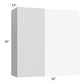RTA Milan White Matte 36" x 36" Blind Corner Wall Cabinet-Right-Hinged Door on Left with 2 Finished End Panels