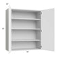 RTA Milan White Matte 36" x 42" Wall Cabinet with 1 Finished End Panel