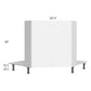 RTA Milan White Matte 42" Full Height Door Diagonal Corner Sink Front with Sink Tilt-Out