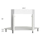 RTA Milan White Matte 42" Full Height Door Diagonal Corner Sink Front with Sink Tilt-Out