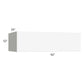 RTA Milan White Matte 42" x 12" x 24" Lift-Up Door Wall Cabinet with 1 Finished End Panel