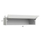 RTA Milan White Matte 48" x 12" x 24" Lift-Up Door Wall Cabinet with 2 Finished End Panels