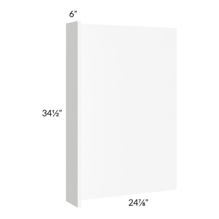 RTA Milan White Matte 6" Appliance End Panel