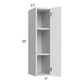 RTA Milan White Matte 9" x 36" Wall Cabinet-Right Hinged