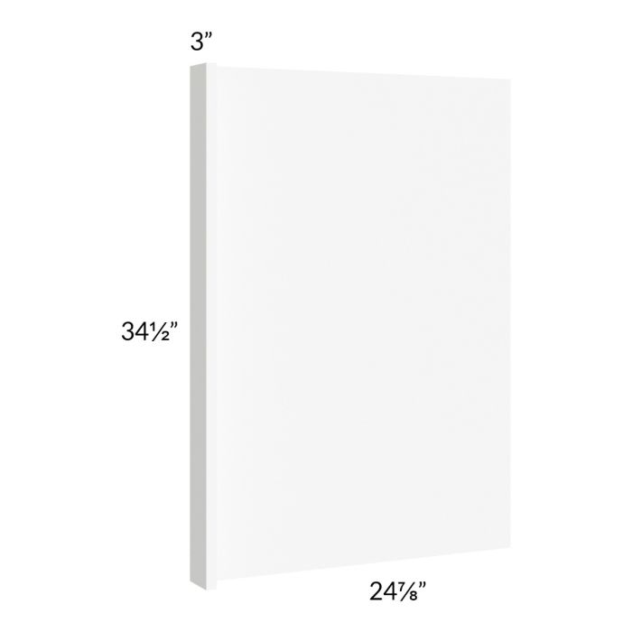 RTA Milan White Matte Base End Panel