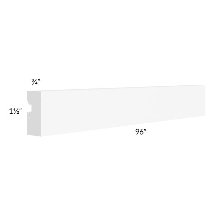 RTA Milan White Matte Light Rail Molding with STRM-8
