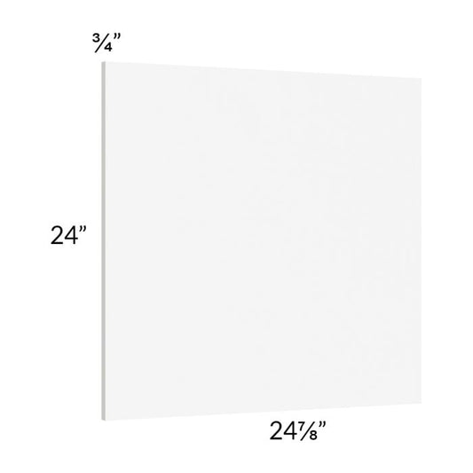 RTA Milan White Matte Wainscot 24" Wall Panel (for 24" deep cabinets)