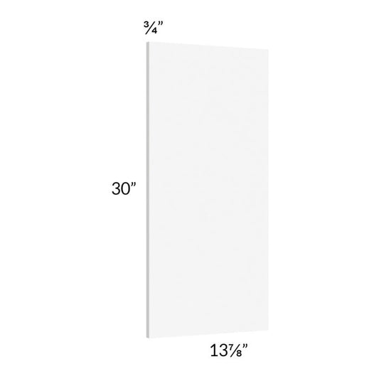 RTA Milan White Matte Wainscot 30" Wall Panel