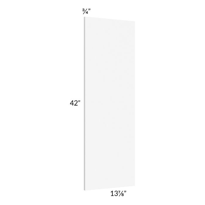 RTA Milan White Matte Wainscot 42" Wall Panel