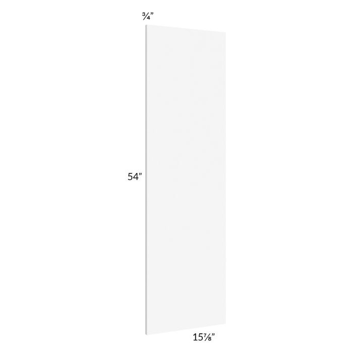 RTA Milan White Matte Wainscot 54" Wall Panel (for 15" deep cabinets)