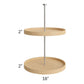 RTA Milan White Matte Wood Lazy Susan Insert for a 24" x 30" Diagonal Corner Wall Cabinet