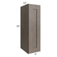 RTA Natural Grey Shaker 09" x 30" Wall Cabinet