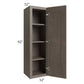 RTA Natural Grey Shaker 12" x 42" Wall Cabinet