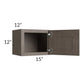 RTA Natural Grey Shaker 15" x 12" Wall Cabinet