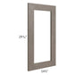 RTA Natural Grey Shaker 15" x 30" Glass Door Only with Glass Included
