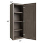 RTA Natural Grey Shaker 15" x 42'' Wall Cabinet