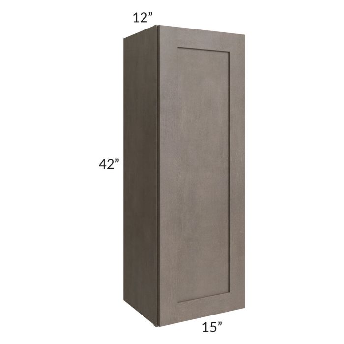 RTA Natural Grey Shaker 15" x 42'' Wall Cabinet