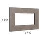 RTA Natural Grey Shaker 18" x 12" Glass Door Only with Glass Included
