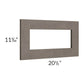 RTA Natural Grey Shaker 21" x 12" Glass Door Only with Glass Included