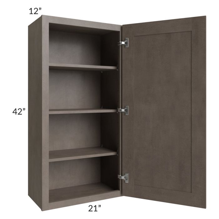 RTA Natural Grey Shaker 21" x 42" Wall Cabinet