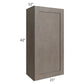 RTA Natural Grey Shaker 21" x 42" Wall Cabinet