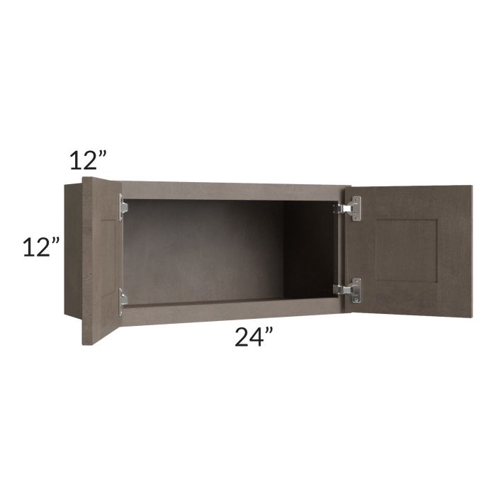 RTA Natural Grey Shaker 24" x 12" Wall Cabinet