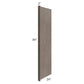 RTA Natural Grey Shaker 24" x 84" Refrigerator End Panel with a 3" Return - Cut in Half