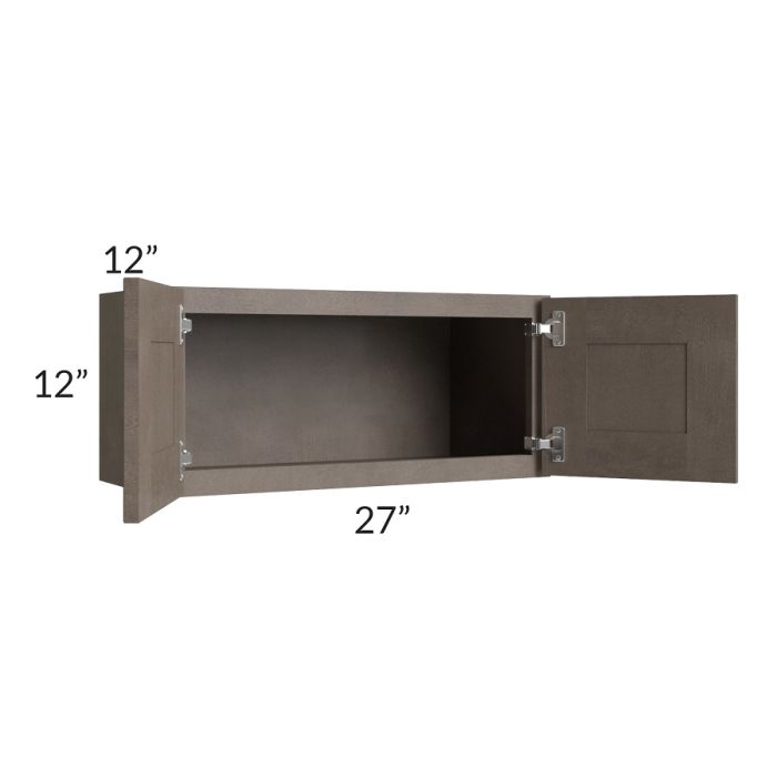 RTA Natural Grey Shaker 27" x 12" Wall Cabinet