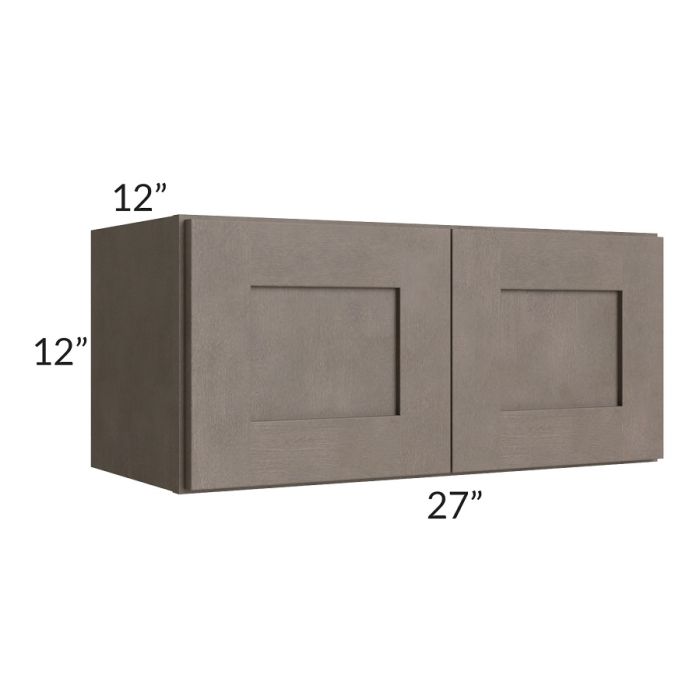 RTA Natural Grey Shaker 27" x 12" Wall Cabinet