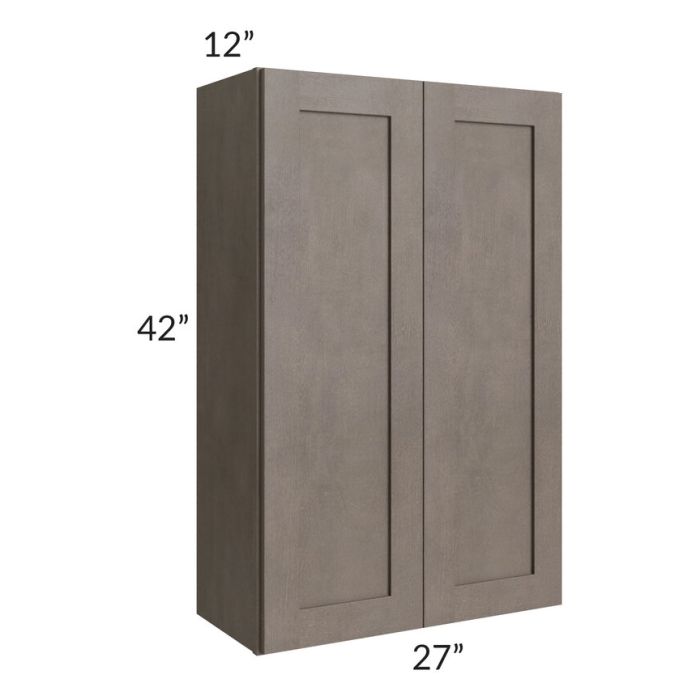 RTA Natural Grey Shaker 27" x 42" Wall Cabinet