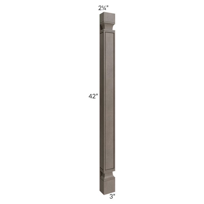 RTA Natural Grey Shaker 3" x 42" Decorative Half Leg