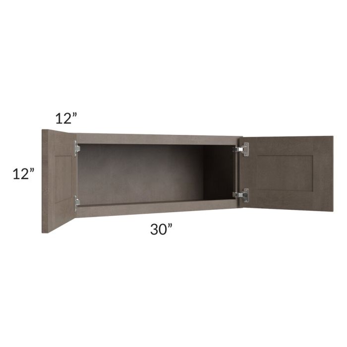 RTA Natural Grey Shaker 30" x 12" Wall Cabinet