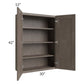 RTA Natural Grey Shaker 30" x 42" Wall Cabinet with Glass Door