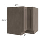 RTA Natural Grey Shaker 33" Lazy Susan Base Cabinet