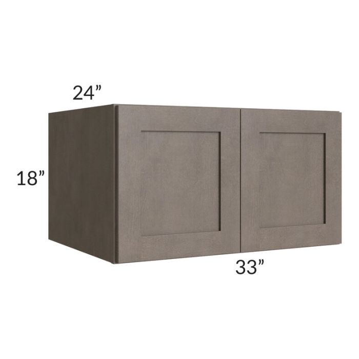 RTA Natural Grey Shaker 33" x 18" x 24" Wall Cabinet