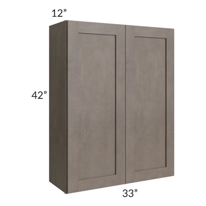 RTA Natural Grey Shaker 33" x 42" Wall Cabinet