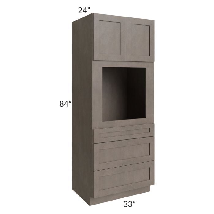 RTA Natural Grey Shaker 33" x 84" Oven Cabinet
