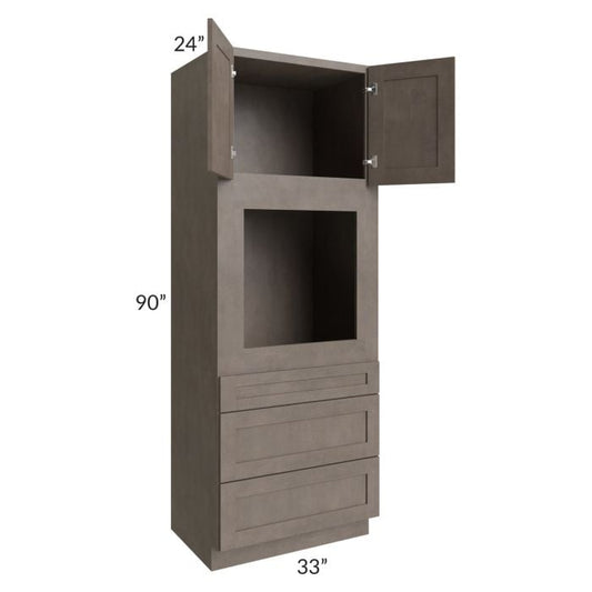 RTA Natural Grey Shaker 33" x 90" Oven Cabinet