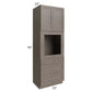 RTA Natural Grey Shaker 33" x 96" Oven Cabinet