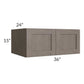 RTA Natural Grey Shaker 36" x 15" x 24" Wall Cabinet