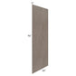 RTA Natural Grey Shaker 36" x 96" Finished Back Panel