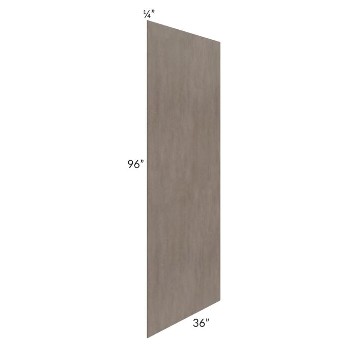 RTA Natural Grey Shaker 36" x 96" Finished Back Panel