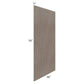 RTA Natural Grey Shaker 48" x 96" Finished Back Panel