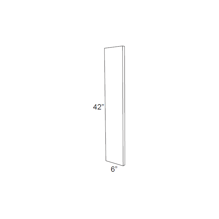 RTA Natural Grey Shaker 6" x 42" Wall Filler